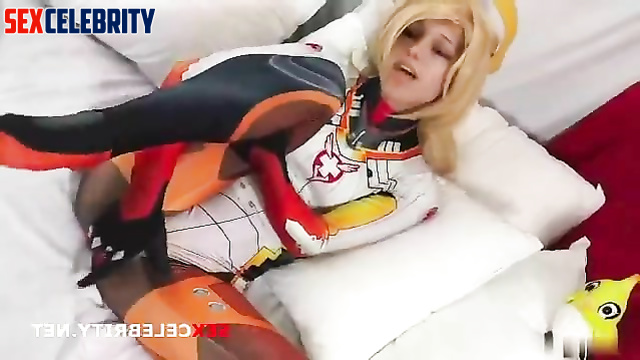 (Overwatch) Mercy Deepfake [Short Masturbation]