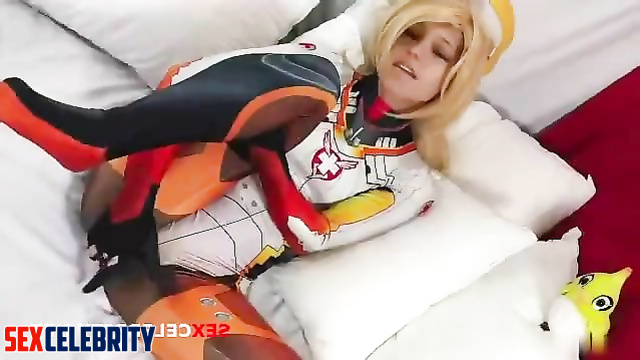 (Overwatch) Mercy Deepfake [Short Masturbation]