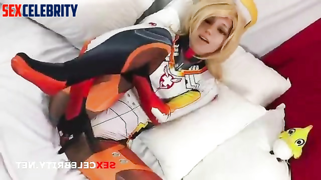 (Overwatch) Mercy Deepfake [Short Masturbation]