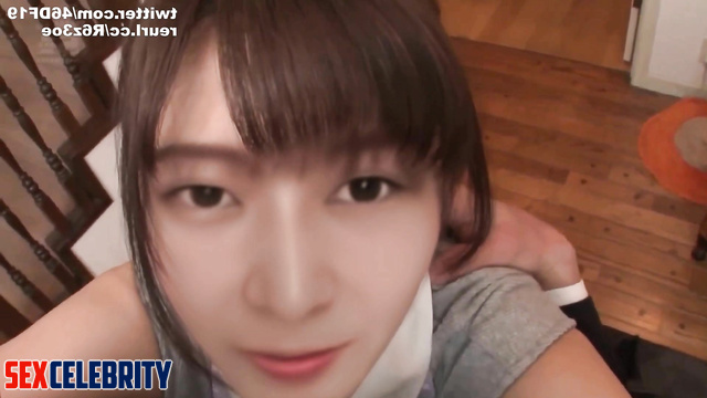 DeepFake sex - cum on ass of J-Pop idol Suzuki Ayane (鈴木絢音 乃木坂46 フェイクポルノ) [PREMIUM]