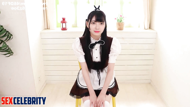 Guy plays with pussy of maid Hori Miona [Nogizaka46] / 乃木坂46 堀 未央奈 フェイクポルノ [PREMIUM]