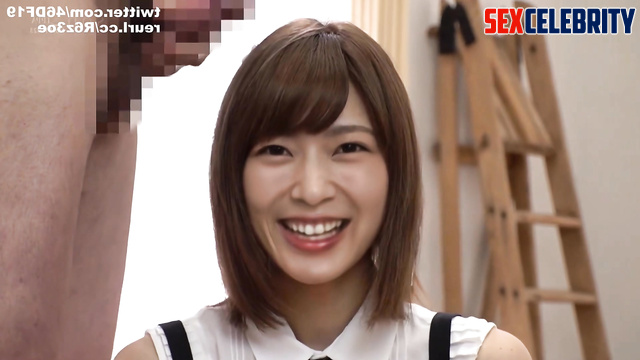 Suzuki Ayane (鈴木絢音) J-Pop Nogizaka46 (乃木坂46) coats her hair with cum [PREMIUM]