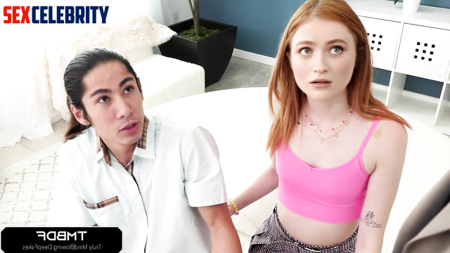 Sadie Sink was surprised to have fun with two big dicks deepfake [PREMIUM]