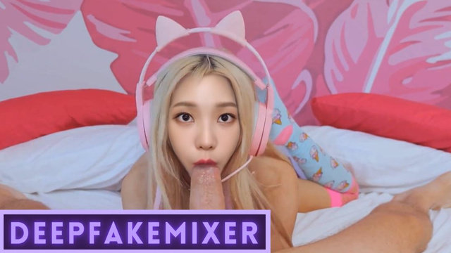 Not KARINA AESPA "Gaming Support Blowjob" DeepFakeMixer Korean Kpop