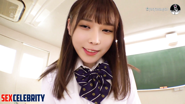 Winter (윈터 에스파) Asian schoolgirl gets fucked in her uniform / deepfake