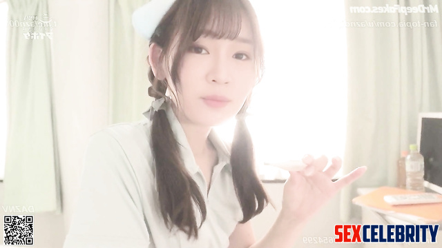 Jet of sperm was in the mouth of a sexy nurse Super Lisa (林莎 智能換臉) ai