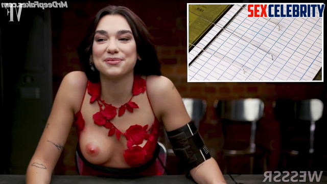 Burning brunette Dua Lipa was brought in for interrogation - fake