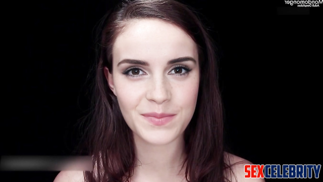 Hot whore Emma Watson wants to fuck and tells about it, sex tape