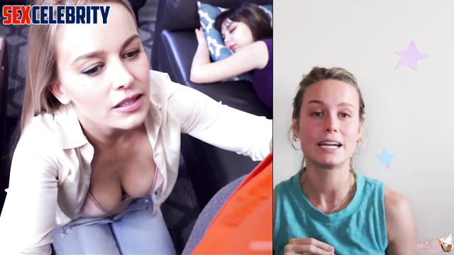 Fake blonde Brie Larson fucked with boy her friend [PREMIUM]