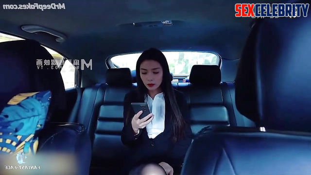 Liu Tao delivered a letter to her boss and fucked, ai (刘涛 名人性爱)