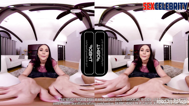 Stunning brunette Nina Dobrev pleasing her man (VR fakes)