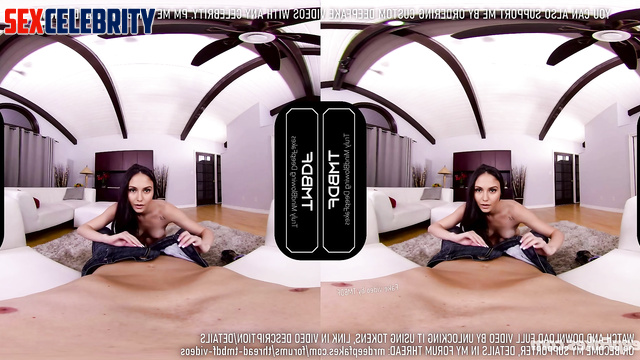 Stunning brunette Nina Dobrev pleasing her man (VR fakes)
