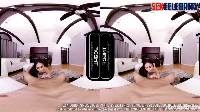 Stunning brunette Nina Dobrev pleasing her man (VR fakes)