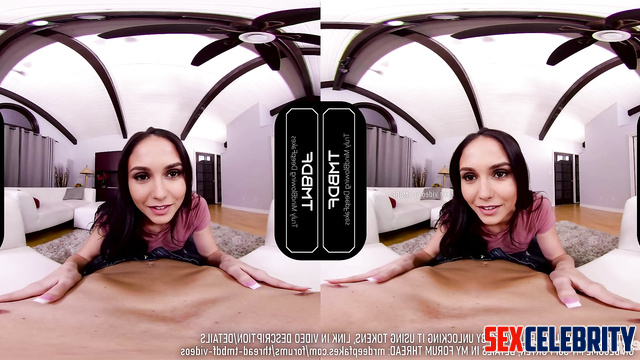 Stunning brunette Nina Dobrev pleasing her man (VR fakes)