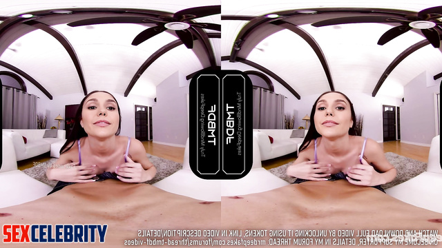 Stunning brunette Nina Dobrev pleasing her man (VR fakes)