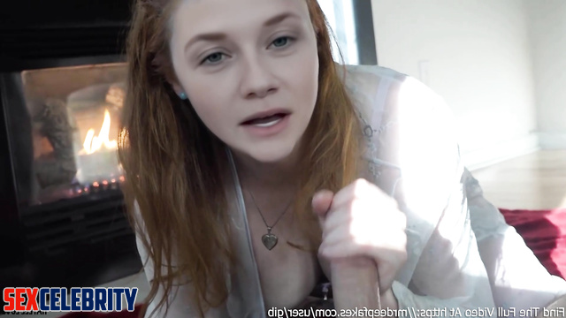 Redhead slut sucks your juicy dick, pov sex scenes with Bonnie Wright