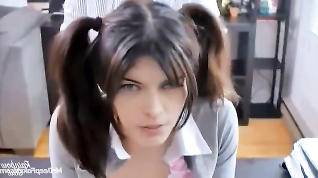 Milla Jovovich - rough doggystyle fuck with cute schoolgirl /fakes