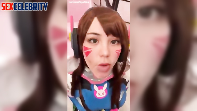 AI anime cosplayer ASMR BlueKatie gets creampied in her mouth