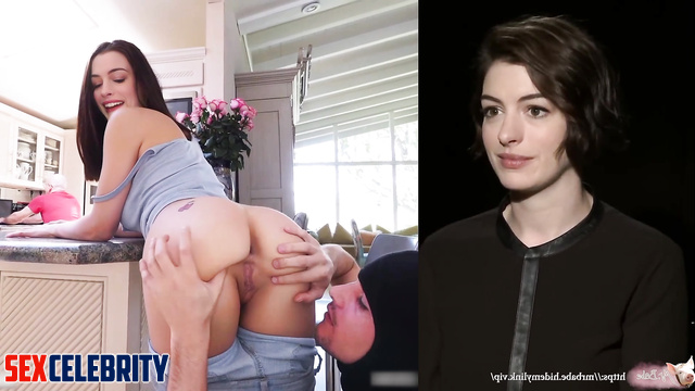 Horny GF Anne Hathaway cheats with the pervy thief [fake porn]