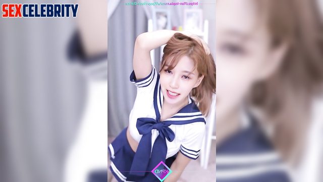 (미나 트와이스) sexy schoolgirl dancing on hidden camera / fake Mina