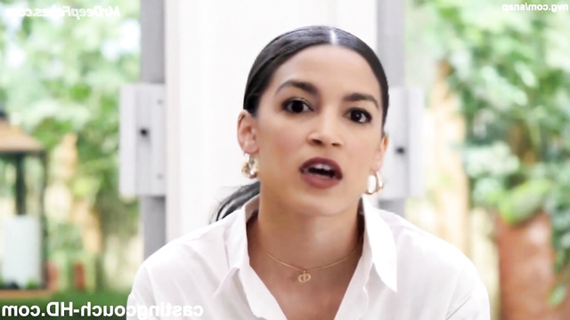 New MILF at porn casting - fake Alexandria Ocasio-Cortez