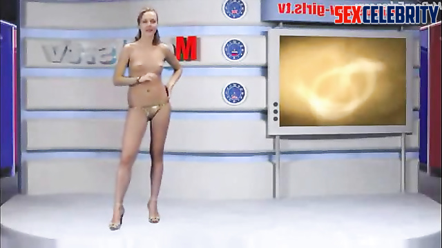 Adult Yekaterina Grinchevskaya undresses during live broadcast