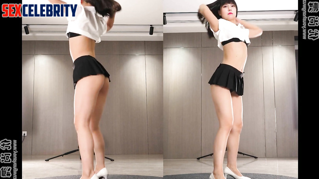 (있지 예지 딥페이크) K-pop idol Yeji dances cheekily in mini skirt