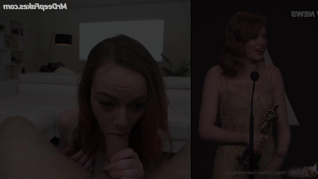 After winning an Oscar, Emma Stone gets fucked hard, face swap