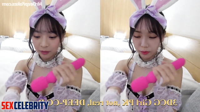 Housemaids happy to use new vibrator - fake Karina, Hanni (카리나 에스파)