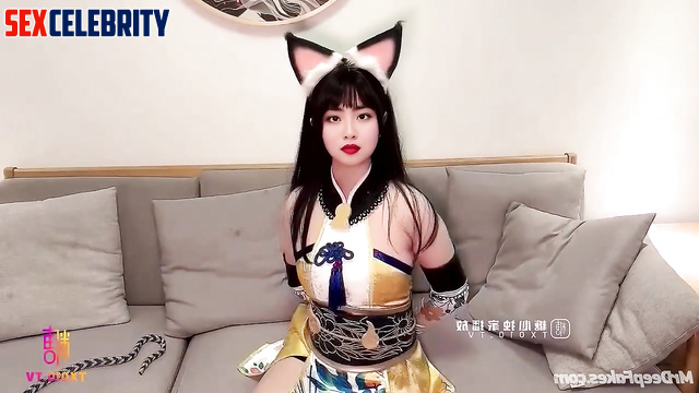 Youtube bitch in a kitty suit has a great time - Tran Nguyen Minh Nghi ai