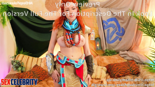 Marisha Ray as Aloy (Horizon Zero Dawn) has kinky sex