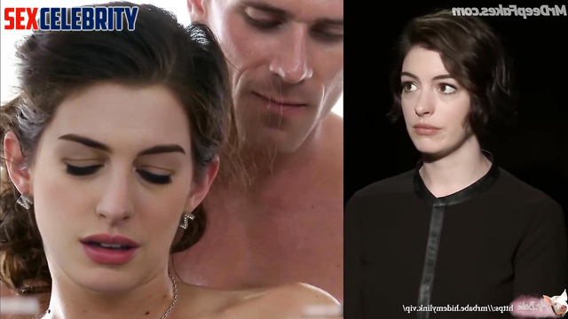 Tight pussy fucked after a sensual massage - fake Anne Hathaway