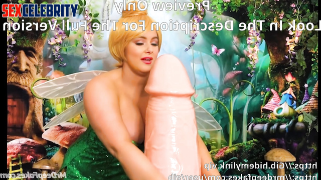 Plump fairy Ariel Winter enjoys a big fake cock. Fairytale tape