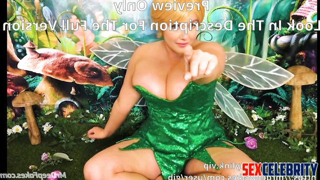 Plump fairy Ariel Winter enjoys a big fake cock. Fairytale tape