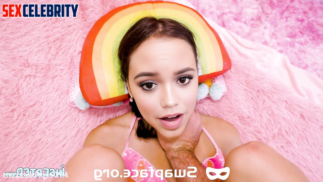 Depraved chick Jenna Ortega undressed for sex