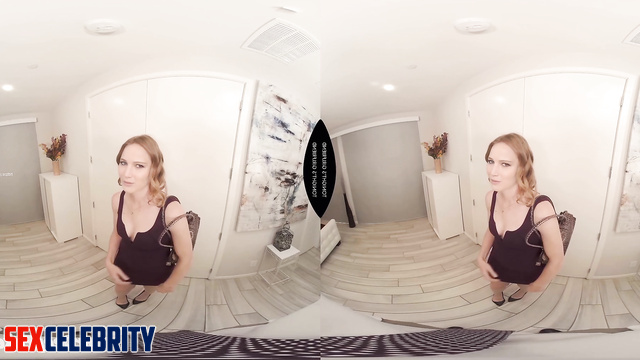 Cool VR porn with sperm on Jennifer Lawrence sexy body