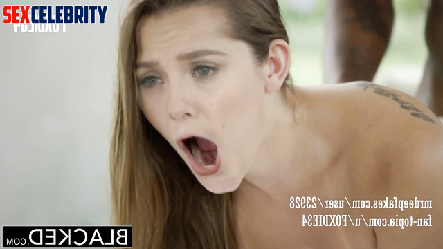 / A.I. / Stunning teen Elizabeth Olsen takes her first big black cock