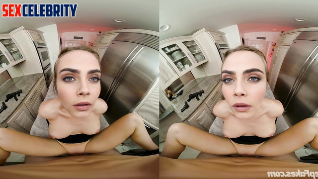 Busty beauty Cara Delevingne in VR deepfake sex scene