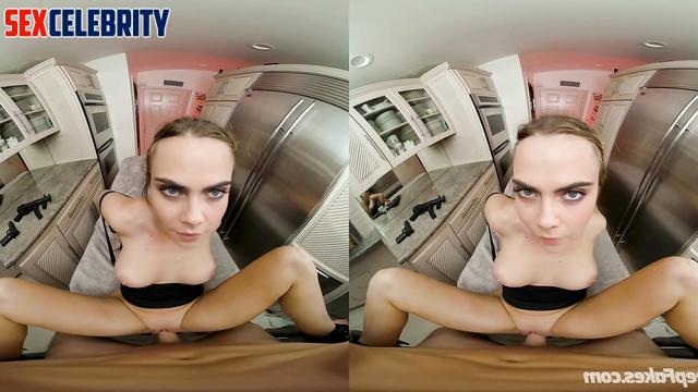 Busty beauty Cara Delevingne in VR deepfake sex scene