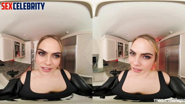 Busty beauty Cara Delevingne in VR deepfake sex scene