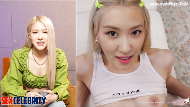 She loves to suck not only cocks but also balls - Rose (로제 블랙핑크) fakeapp