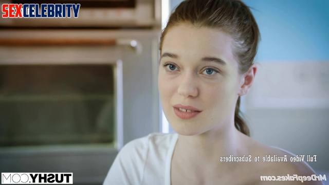 Look, how black penis entered her mouth (Lea Seydoux face swap)