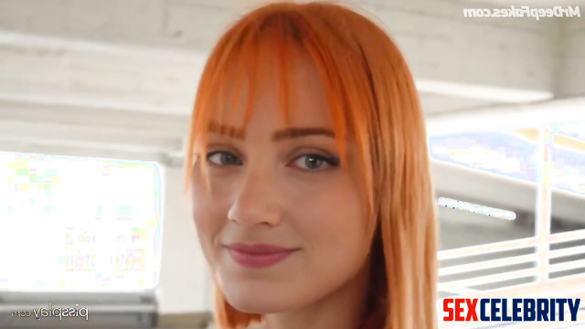 Redhead pretty decided to suck him in the parking lot, fake Emily Rudd