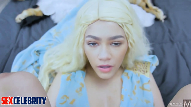 Horny cosplayer Zendaya gets first anal experience (AI porn)