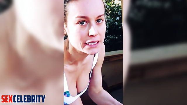 Fake Brie Larson in swimsuit