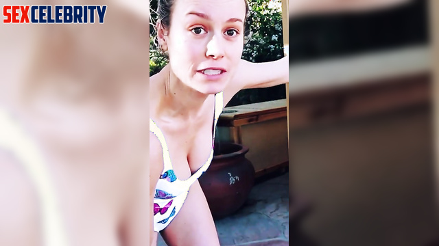 Fake Brie Larson in swimsuit