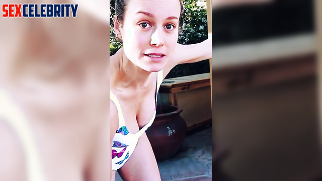 Fake Brie Larson in swimsuit