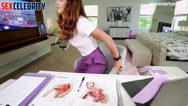 This is how the biology lesson with Sydney Sweeney ended, face swap