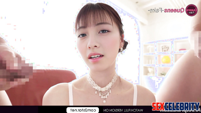 Double blowjob in high heels - Kanna Hashimoto (橋本 環奈 アダルトビデオ) real fake