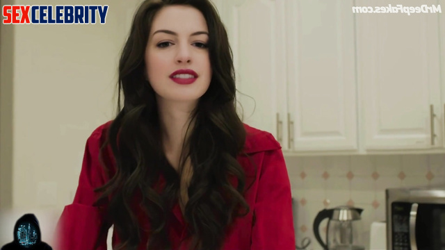 Sexy lady in red fucking so hot / Anne Hathaway in deep learning program